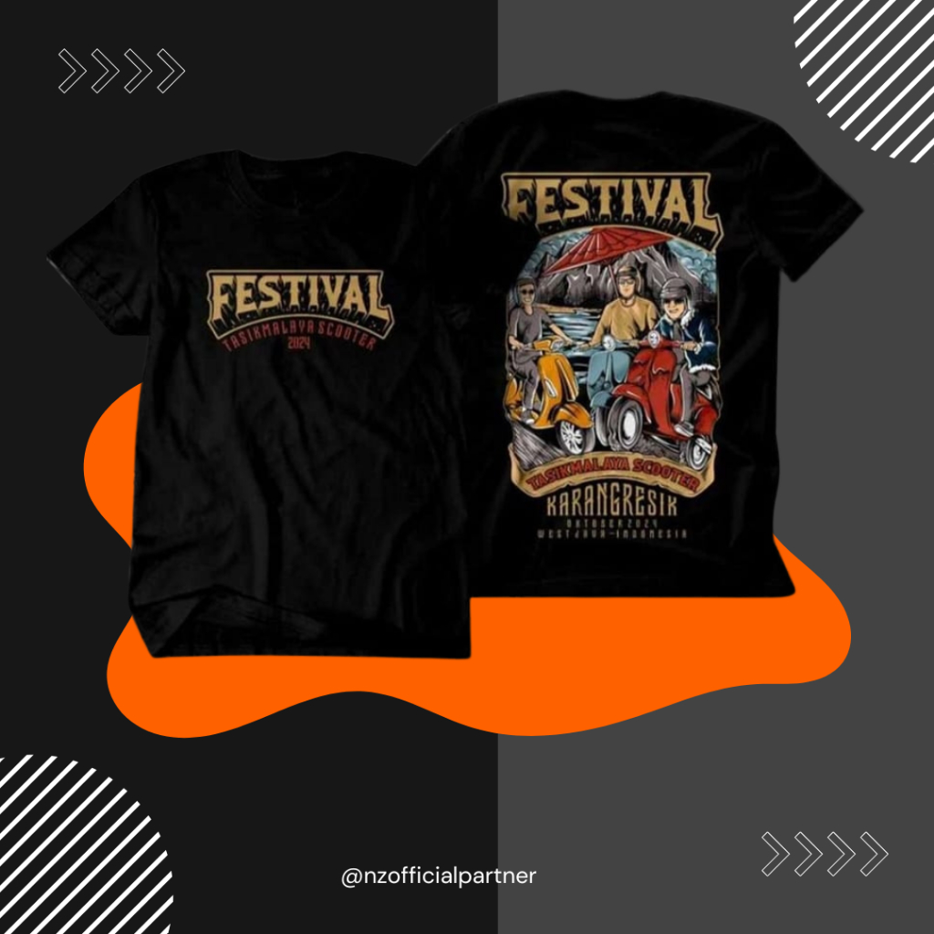 Paket Kaos Original Festival Tasikmalaya Scooter 2024 Official Merchandise By Nz