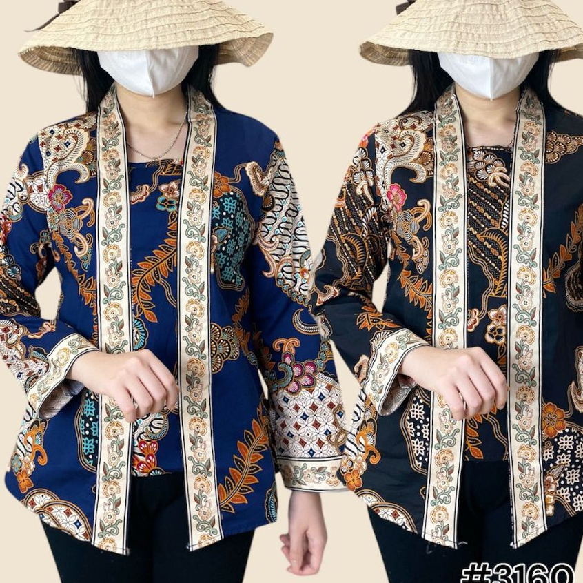 Atasan Batik Kutu Baru | Atasan Batik Wanita Premium | Blouse Model Kutu Baru | Atasan Kerja Wanita