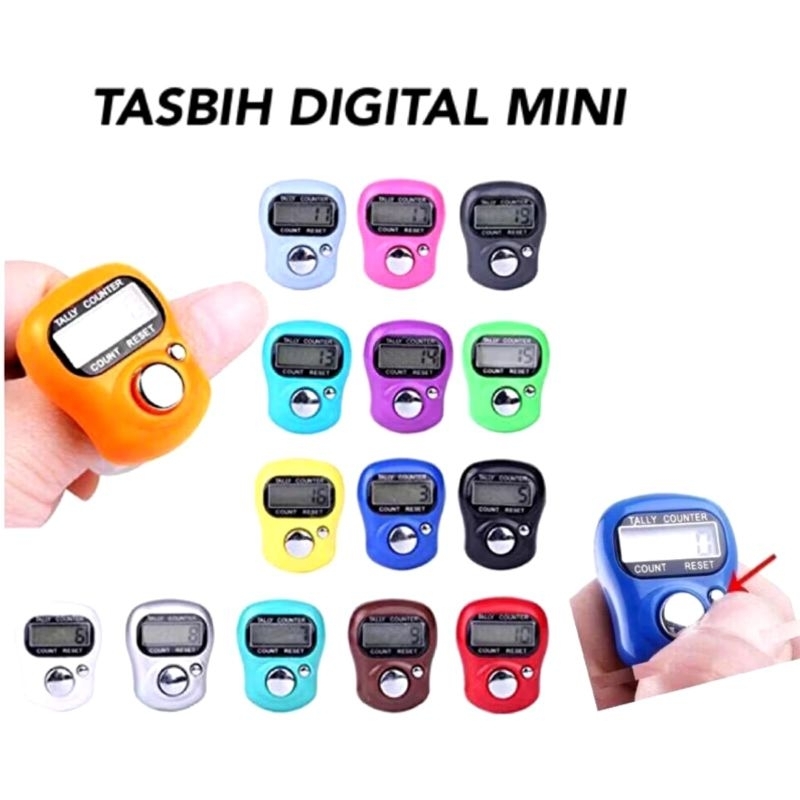 TASBIH DIGITAL / ALAT HITUNG DIGITAL MINI TALLY COUNTER / HAND COUNTER