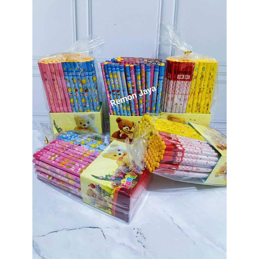 

sg Pensil 2B Karakter Fancy isi 50 pcs dan 100 pcs