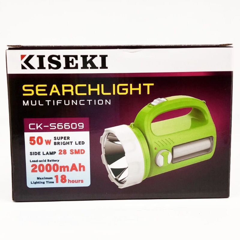 Kiseki Senter CK-S6609 Senter Tangan Jumbo 50Watt Emergency Led Light Super Bright