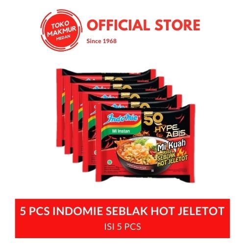 

5 PCS INDOMIE HYPEABIS SEBLAK JELETOT