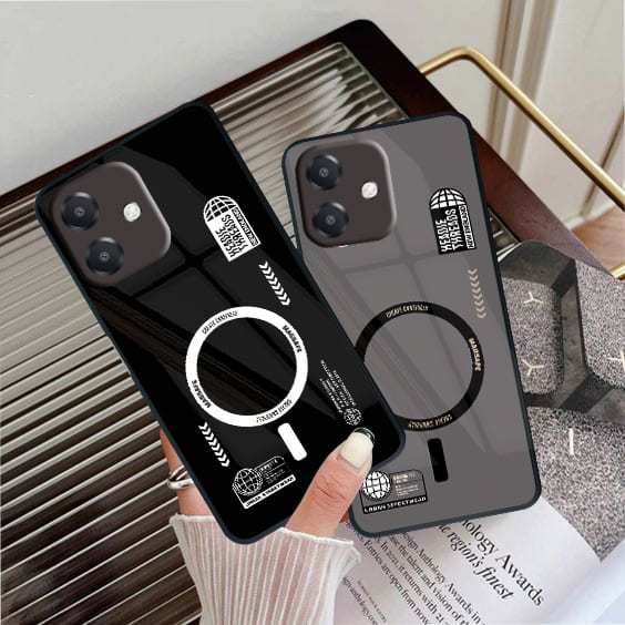 ( IC 371 ) Softcase Glass Kaca untuk OPPO A3X - Casing Baru - Cover  Softcase Glass Kaca Protec Came