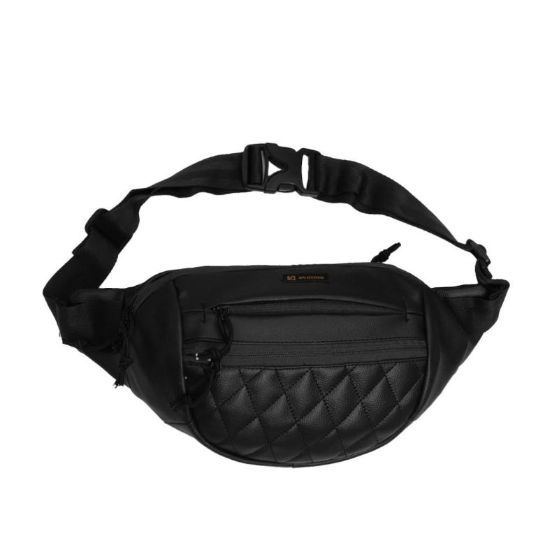 TAS SELEMPANG WAISTBAG BLOODS HUBERT BLACK ORIGINAL.