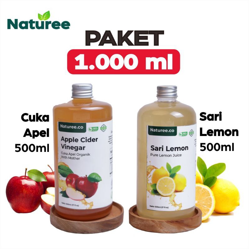 

PAKET BUNDLING BELI 1 GRATIS 1 CUKA APEL WITH MOTHER APPLE CIDER VINEGAR ORIGINAL NUTRIFARM DIET DETOKS 500ml