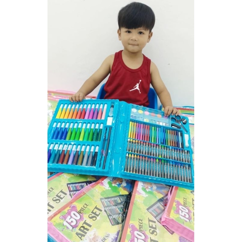 (COD) KRAYON SET ISI 150 PCS / ALAT TULIS DAN MEWARNAI ANAK / EDUKASI ANAK