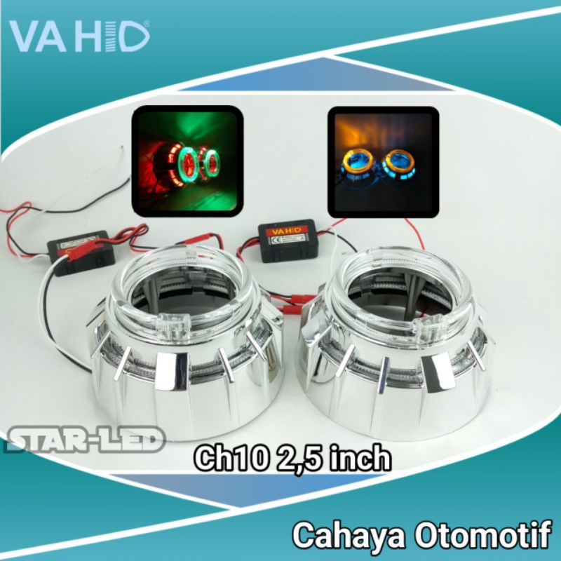 Shroud 2,5 inch Double Ring Angel Eyes Original Vahid Ch10 | Casing Projie Model Ch10 Double AE Bisa