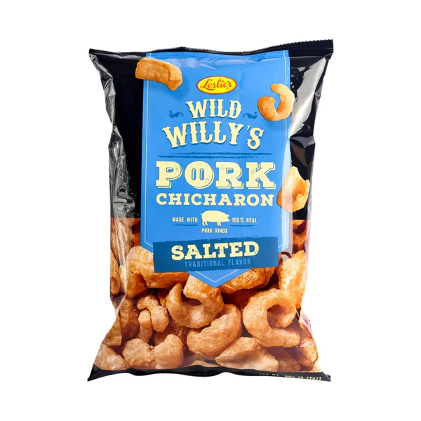 

Leslie's Wild Willy's Pork Chicharon Salted 90g
