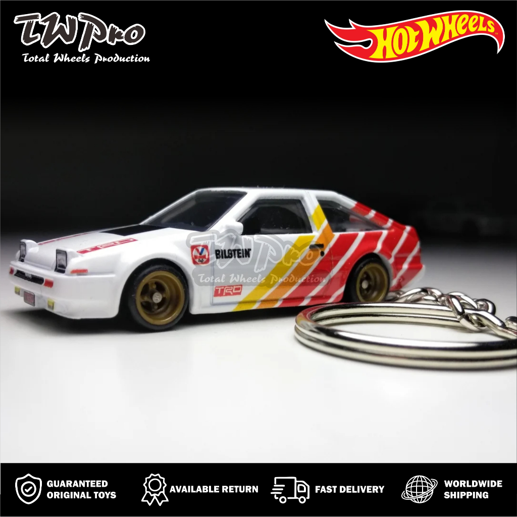 GANTUNGAN KUNCI Hot Wheels Premium Slide Street Toyota AE86 Sprinter Trueno - KEYRING - KEYCHAIN - C