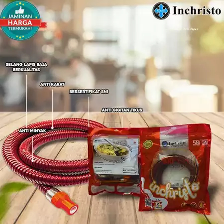 INCHRISTO SELANG BAJA REGULATOR KOMPOR GAS LPG 5 LAPIS