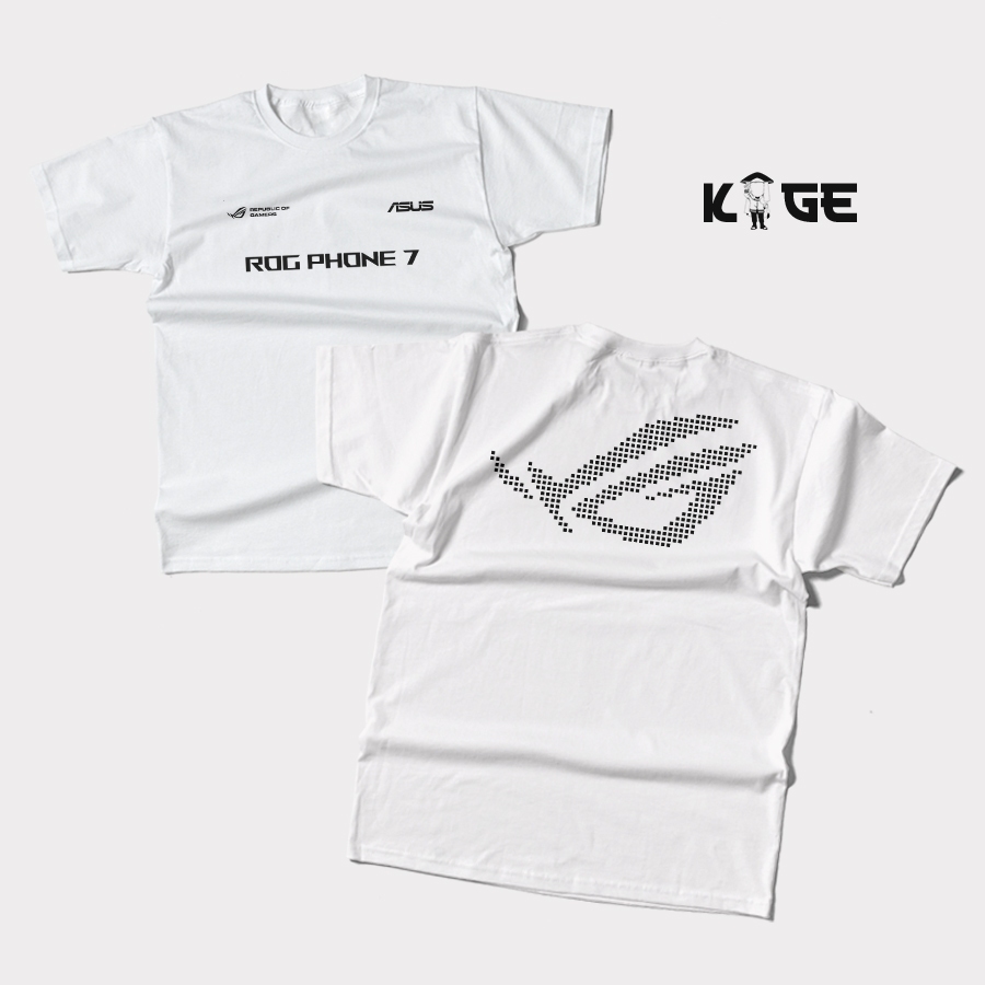 Baju Pria Distro ASUS ROG PHONE 7 Kaos ROG Gaming KAOS KAGE
