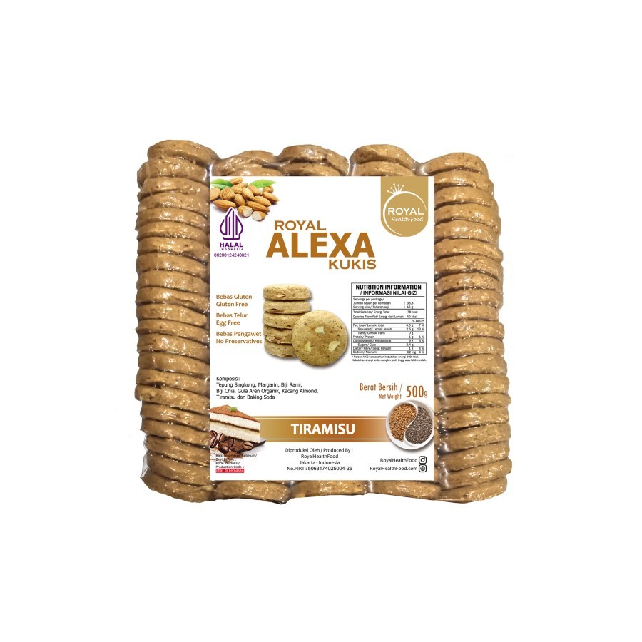 

Royal Alexa Cookies Kukis Gluten Free 500 Gram