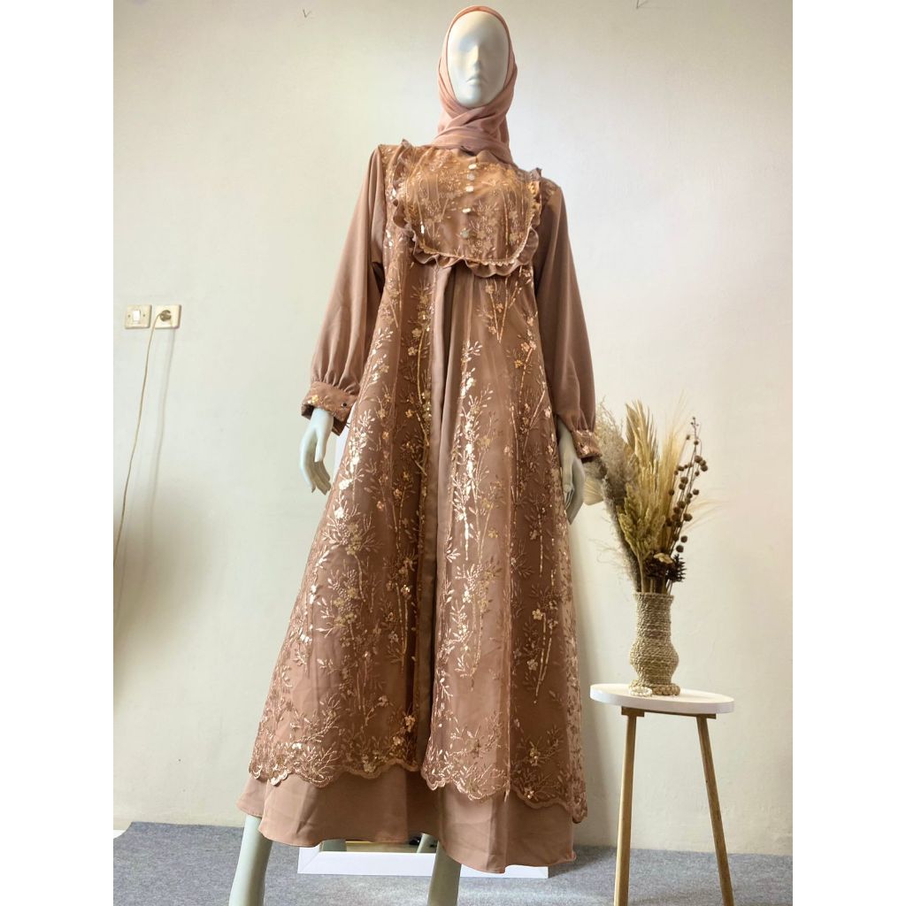 Barazaki Collection - Baju Wanita Terbaru - Baju Kondangan - Baju Pesta -Gamis wanita Jumbo