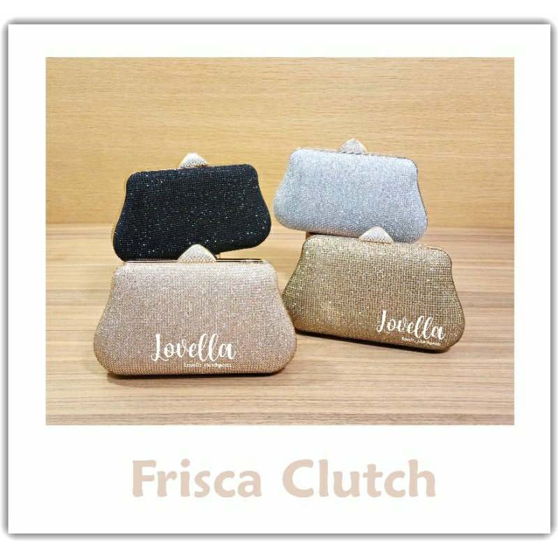 • LOVELLA • FRISCA CLUTCH - Tas Pesta - Clutch Pesta - Tas Pesta Import Elegan - Tas Pesta Wanita - 