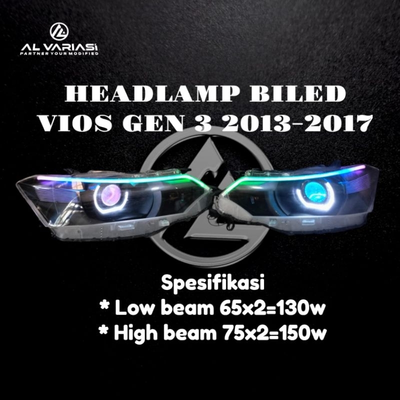 Headlamp biled Vios gen 3 2013-2017