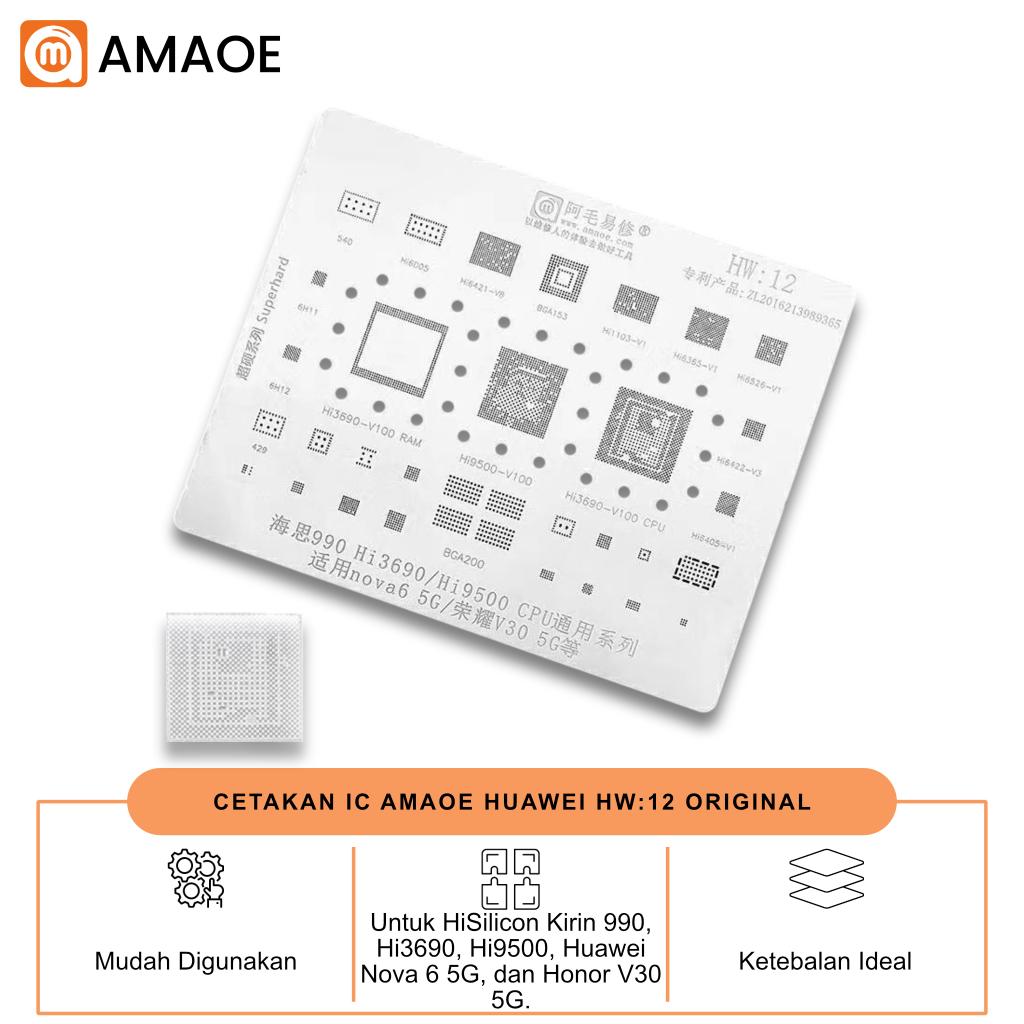 CETAKAN IC AMAOE HUAWEI HW:12 ORIGINAL