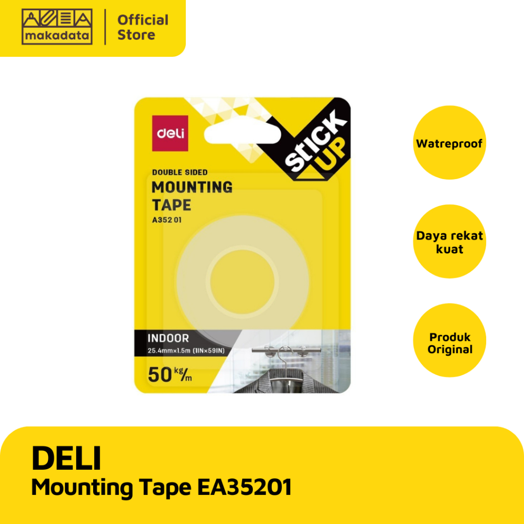 

SELOTIP / ISOLASI DELI MOUNTING TAPE EA35201 (1 PCS) MURAH