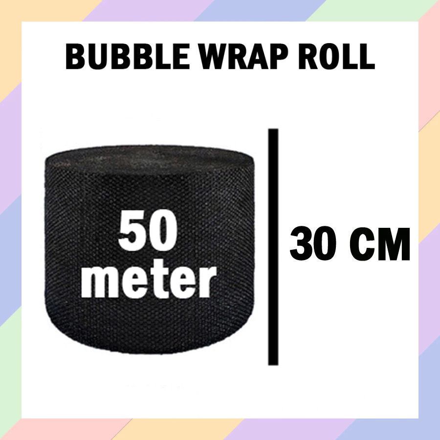 

[PENGIRIMAN HEMAT] MAPLE BUBBLE WRAP PREMIUM SUPER TEBAL KUALITAS TERATAS 30 CM x 50 M HITAM / BENING MAKASSAR PLASTIK BUBBLE