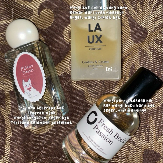 preloved parfum the body tale || onix || laux