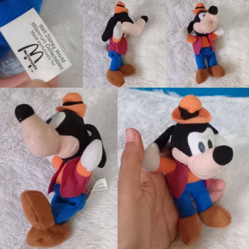 boneka goofy walt disney world plush doll rare