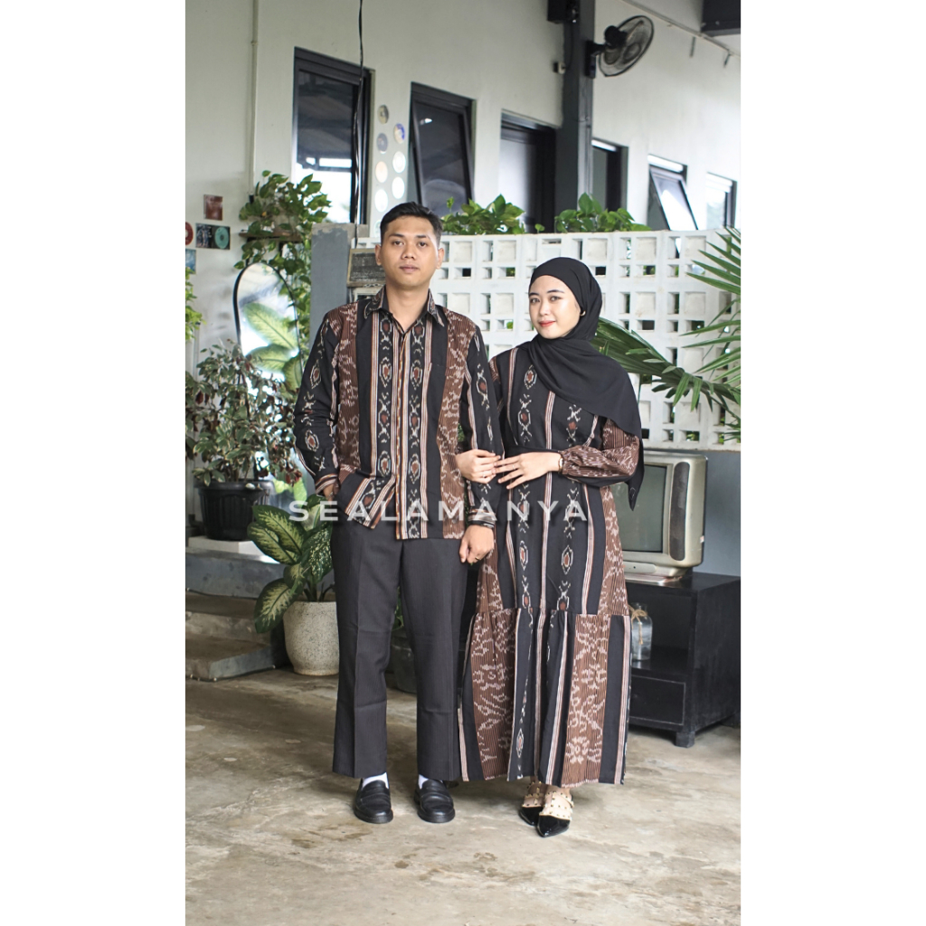 Dress tenun gamis tenun etnik baju tenun couple