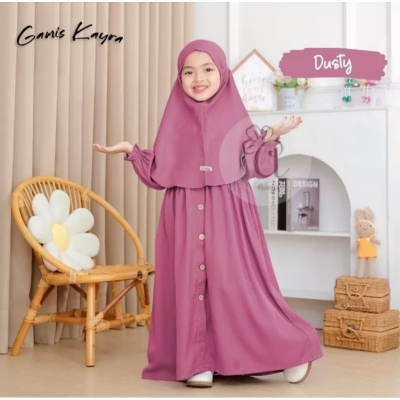 Gamis anak perempuan 1-12 tahun/gamis anak linen/gamis terbaru