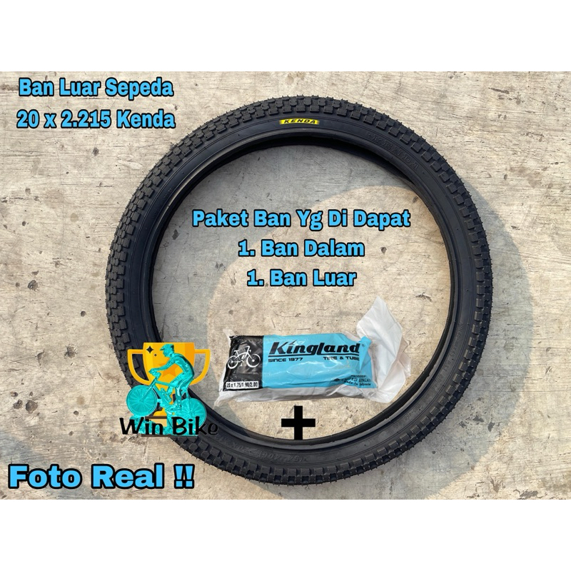 RB Ban Luar dan Ban Dalam Paket Ban Luar dan Ban Dalam Sepeda BMX, Mini, Lipat, Anak, MTB ukuran 20