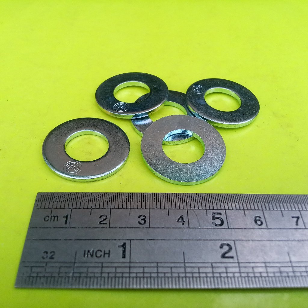 RING PLAT M12 PUTIH / RING BAUT KUNCI 19 / RING PLAT GALVANIS M12 / RING PLAT M12 GALVANIZ / PLATE M