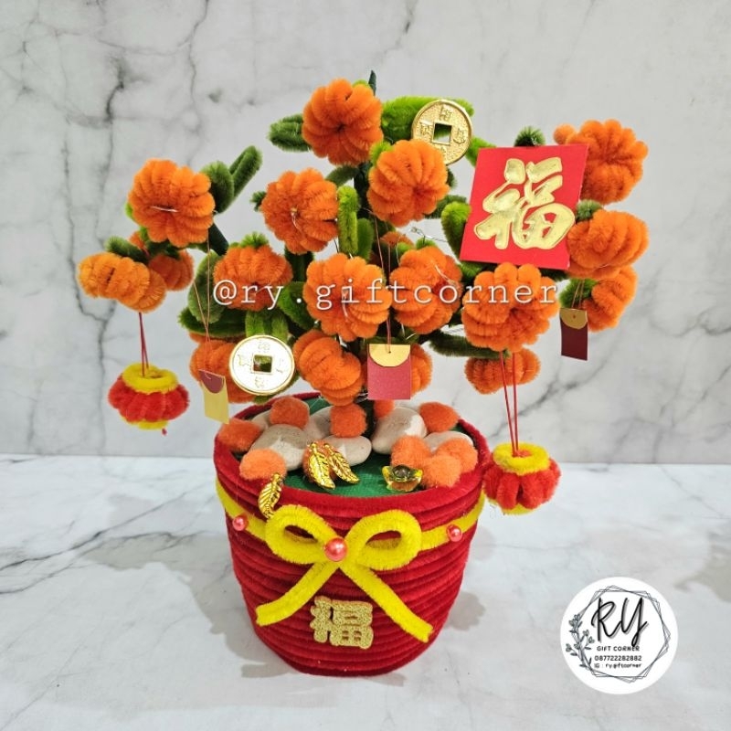 Pohon Jeruk Imlek / Hampers Imlek Sincia / Pajangan pohon / Souvenir Imlek