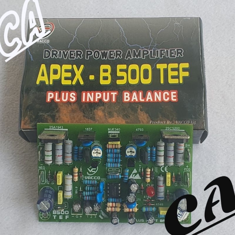 KIT DRIVER POWER AMPLIFIER APEX B 500 TEF PLUS INPUT BALAMCE