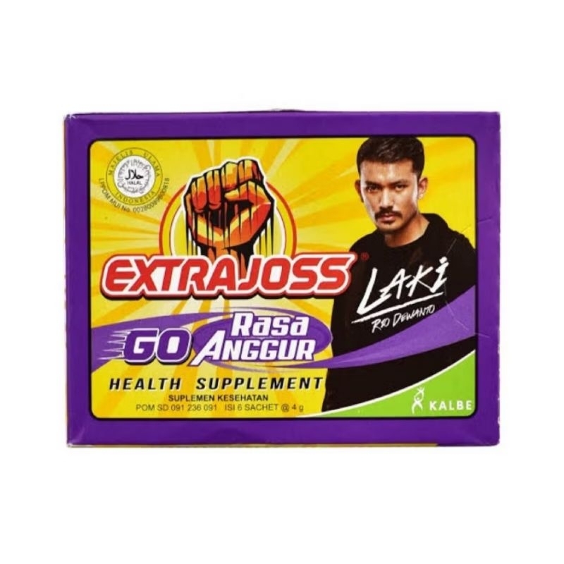 

EXTRAJOSS BOX RASA ANGGUR (ISI 6 SACHET)