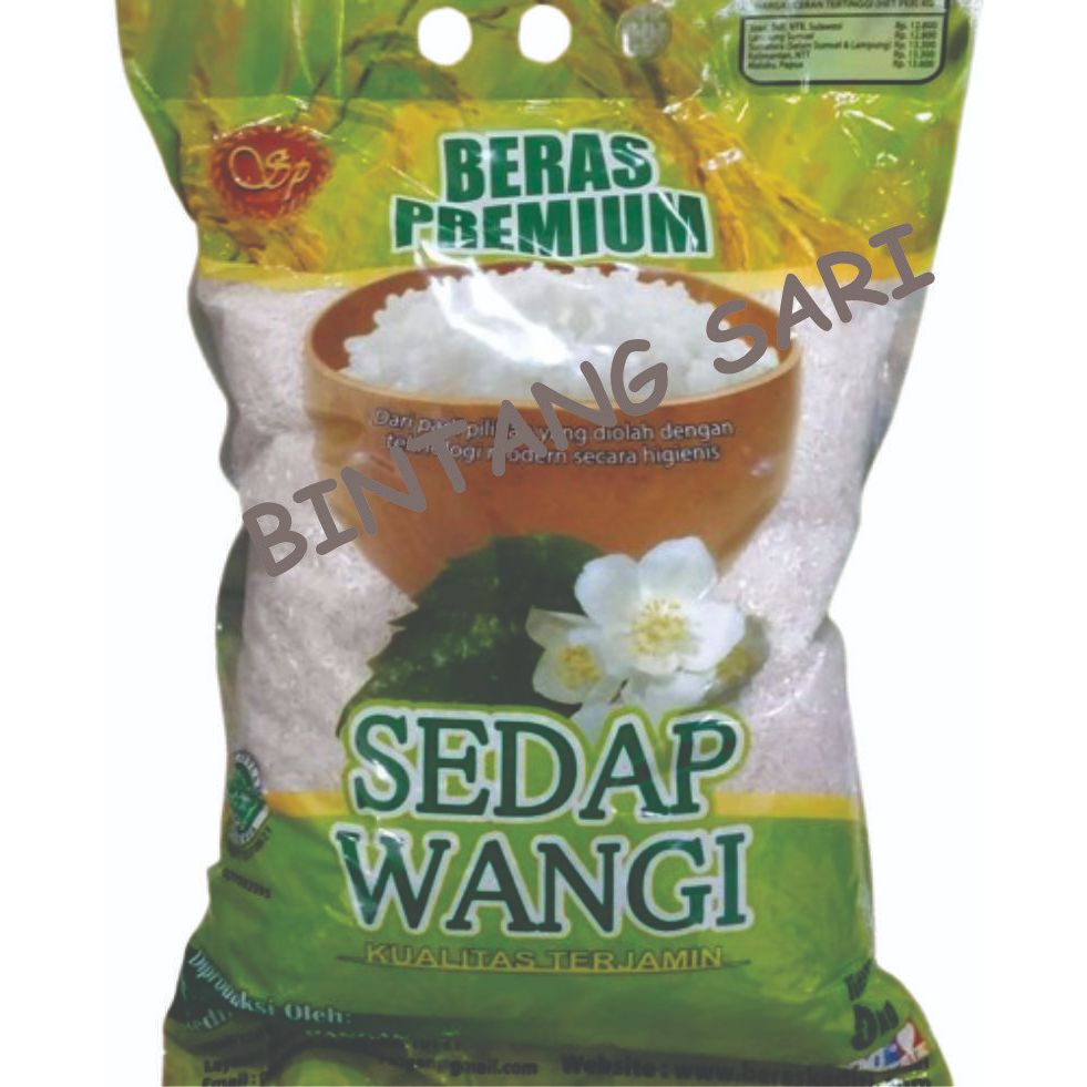 

BERAS PREMIUM KEMASAN 5kg MEREK SEDAP WANGI