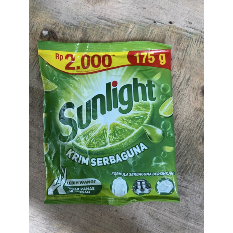 SUNLIGHT LIME CREAM 175gr NEW isi 30pcs (Krim/Colek)