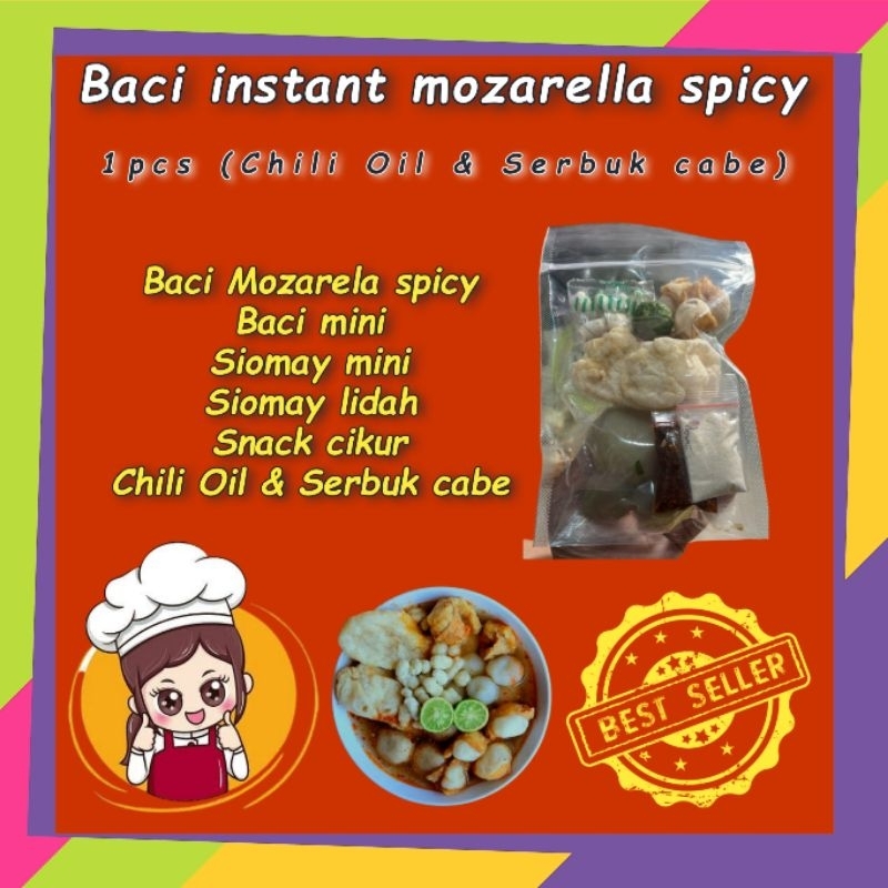 

Baci instant mozarella spicy cepat saji