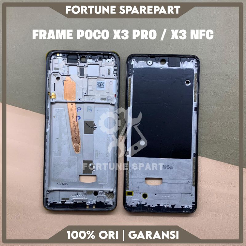 FRAME MIDDLE TULANG TENGAH RANGKA HOUSING LCD XIAOMI POCO POCOPHONE X3 PRO / X3 NFC ORIGINAL COPOTAN