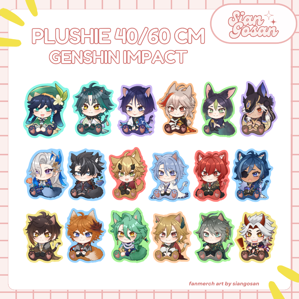 Genshin Impact Character Plushie