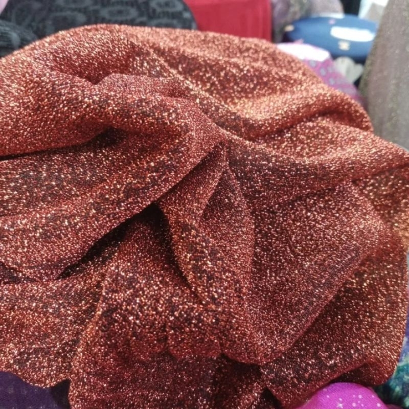 COD kain spandek glitter || Harga/50cm || kain spandek premium / kain spandek meteran / kain gamis