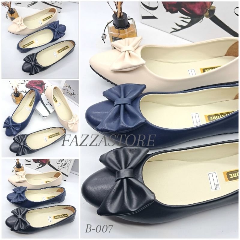 Sepatu Flatshoes Wanita Motip Kupu Kupu Sepatu Wanita Slip On Anti Slip Korean Style