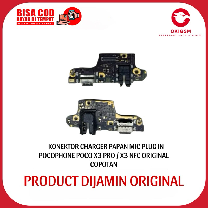 KONEKTOR CHARGER PAPAN MIC PLUG IN POCOPHONE POCO X3 PRO / X3 NFC ORIGINAL 100%  COPOTAN