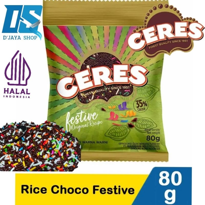 

Ceres Meses Festive | Cokelat Meses Warna Warni 80g