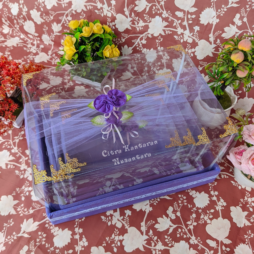 Box Seserahan Pernikahan Hantaran Pernikahan Set 4 Parsel Lamaran Kekinian