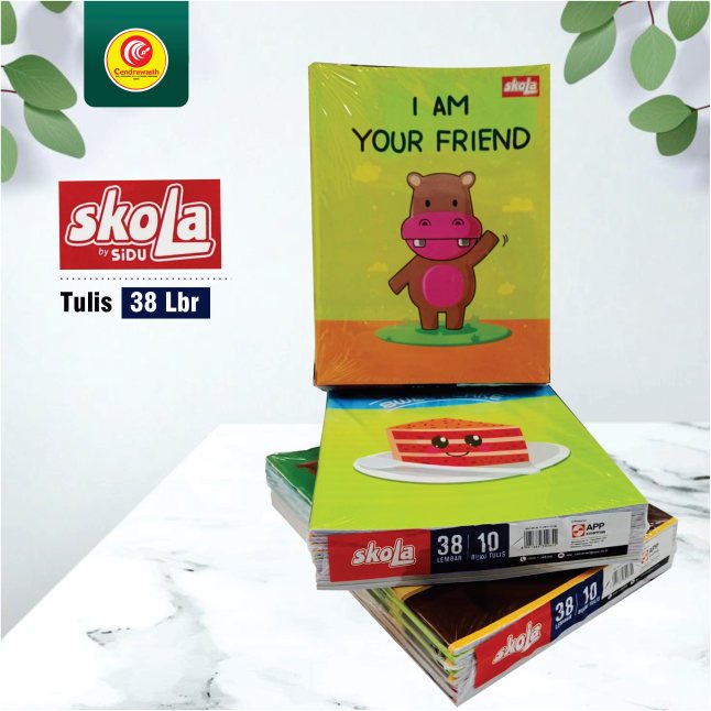

BUKU TULIS SIDU SKOLA 38 lembar isi 10 buku
