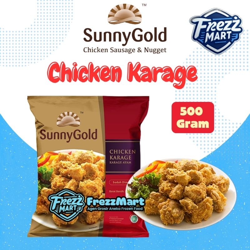 

Sunny Gold Chicken Karaage 500gr Karage Ayam Beku FrozenFood