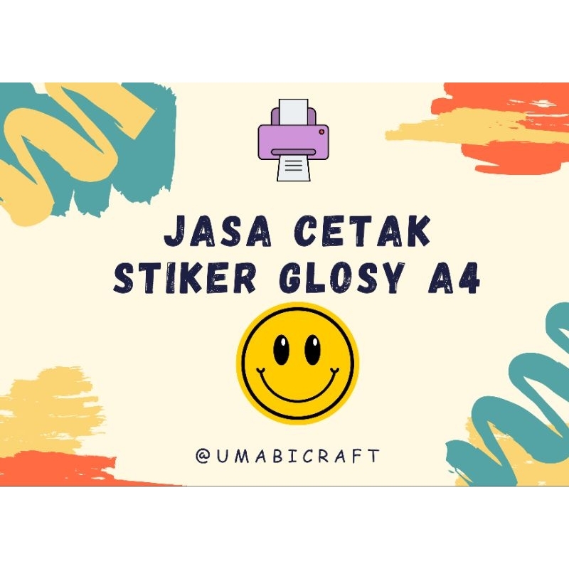 

Cetak Stiker Photo Paper Glossy A4