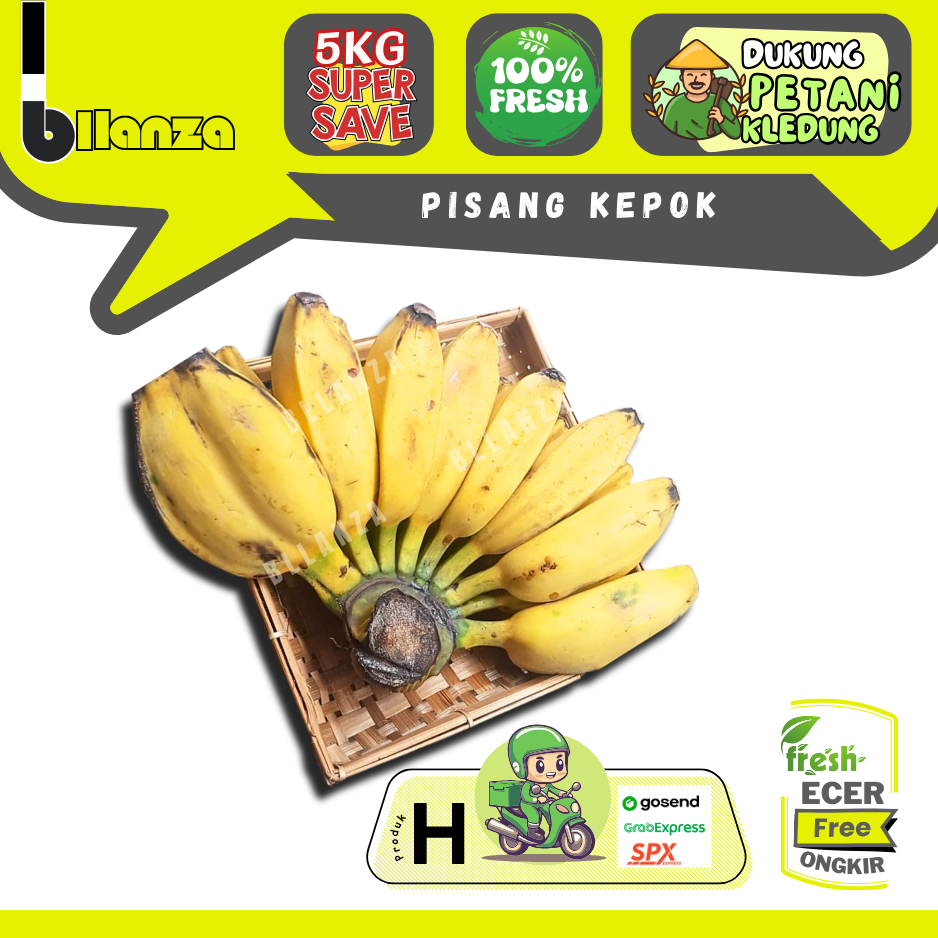 

Bllanza | Pisang Kepok Kuning Matang / Mentah — Sahabat Makan Sayur ECER (H)