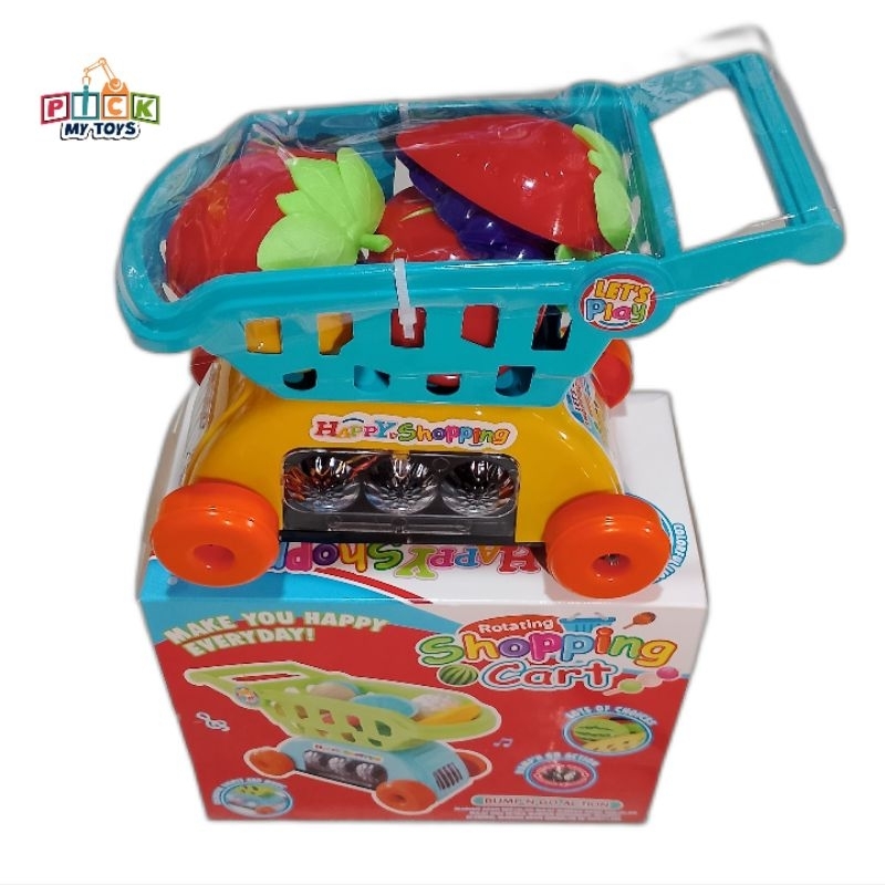 MAINAN TROLI BUAH MUSIK LED