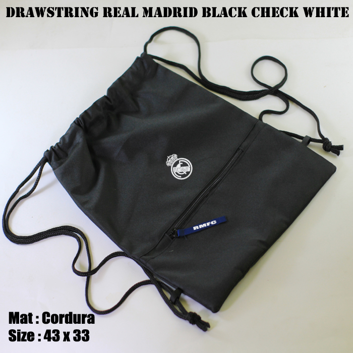 Tas serut / drawstring REAL MADRID klub sepak bola