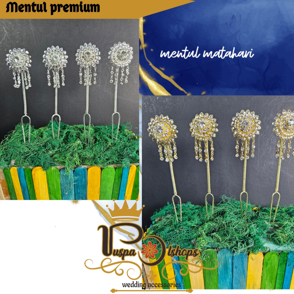 CUNDUK  MENTUL PENGANTIN  CUNDUK SANGGUL MENTUL KEMBANG GOYANG CUNDUK MENTUL MEDIUM