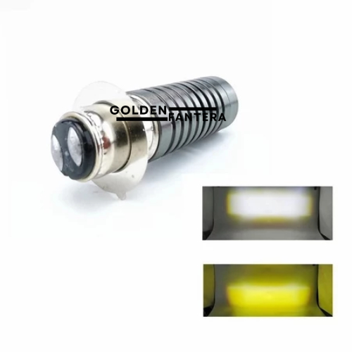 Bohlam Lampu Depan Motor LED Laser H6 Jauh Dekat Putih Kuning 12 Volt Cahaya Fokus Super Terang