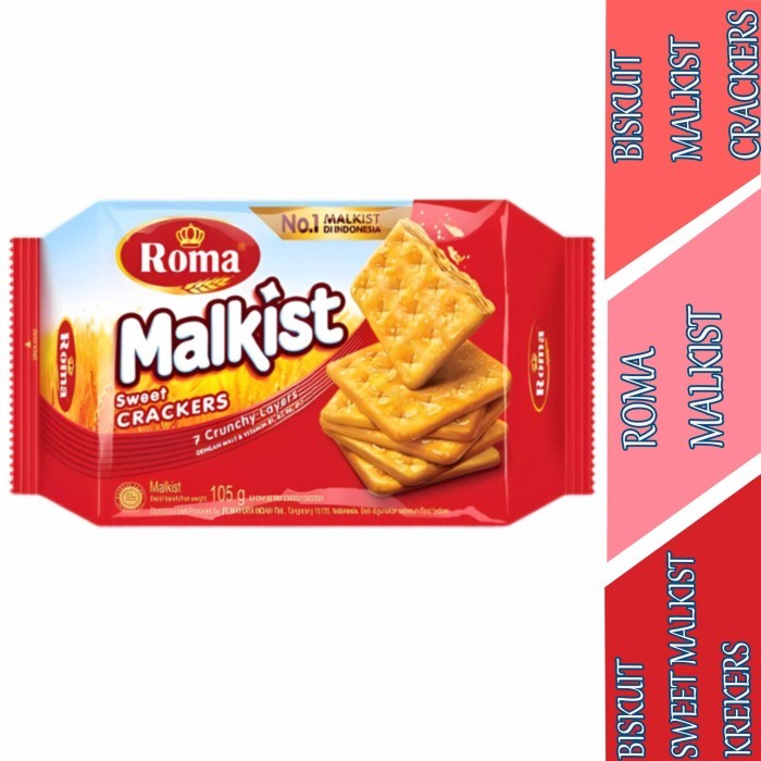 

Biskuit Malkist- Roma Malkist- Sweet Crackers- 105gr Termurah